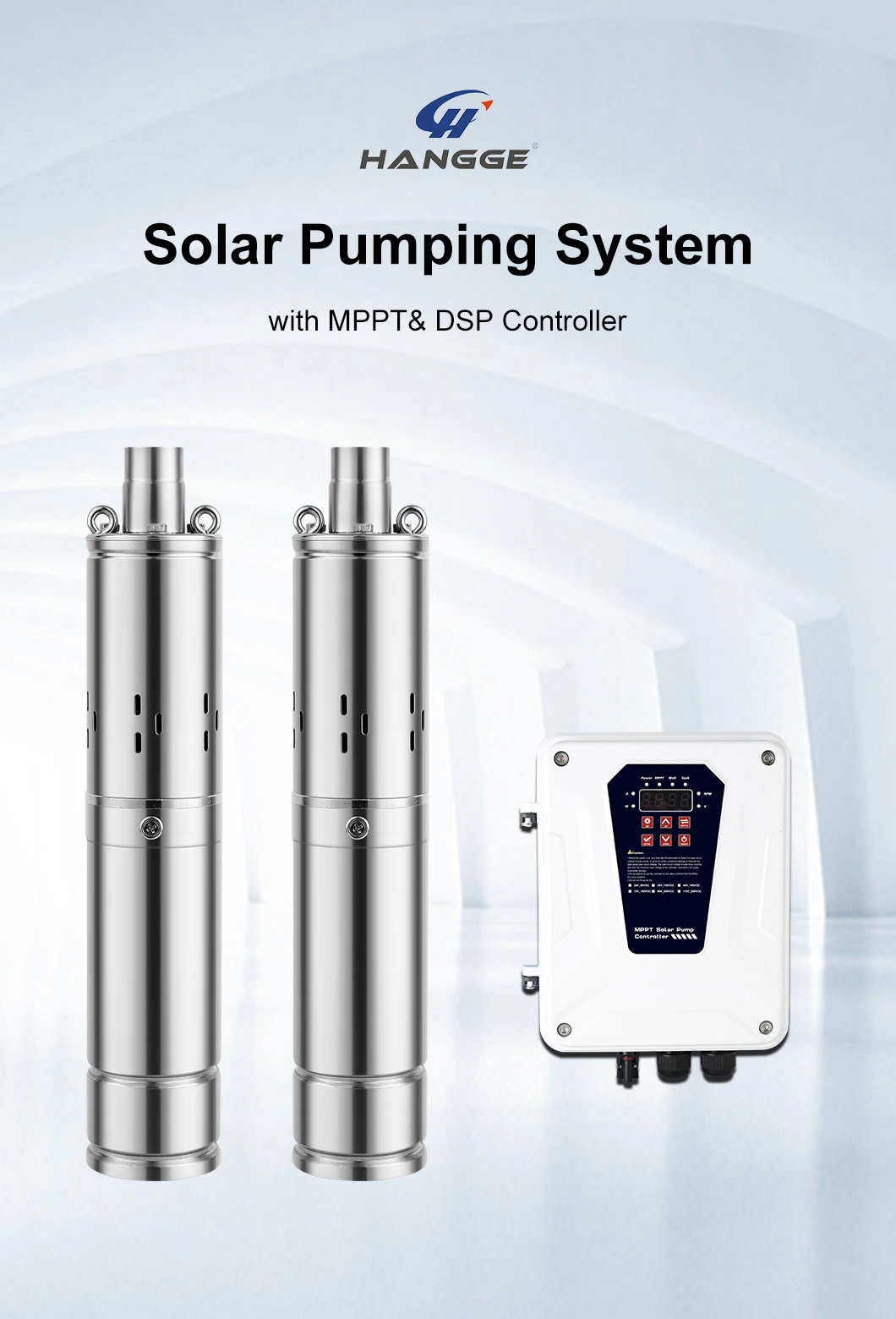 Hangge 1HP 400W Solar Submersible Water Pump