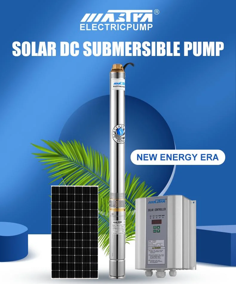 Mastra 4 Inch Stainless Steel Brushless Submersible Deep Well Pump 400W DC Solar Pump Solar Water Pump